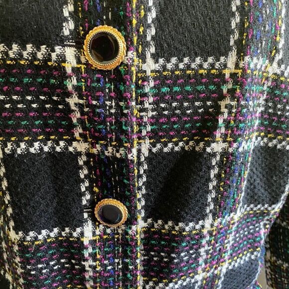 Lord  & Taylor Womens Vintage Wool Poly Jacket Blazer SZ 14W - Picture 3 of 12